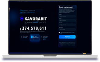 User registration form on the KAVORABIT platform
